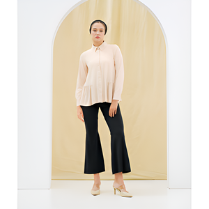 Shiva Blusa Básica de Manga Larga de Poliéster, Ropa de Mujer de Alta Calidad, Estilo Formal Informal y Regular, Sensación Suave A LA Mano, Sólida - Product Image 6