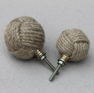 Fabricant et exportateur d'Inde de boutons de jute de tiroir faits à la main - Product Image 3