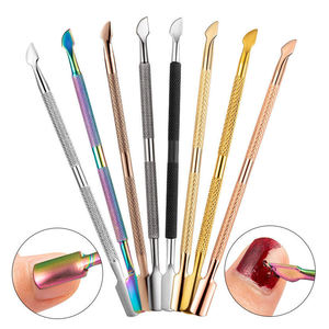 Stakles en acier inoxydable Poussoirs à cuticules Dissolvant de vernis à ongles Grattoir Ongles Manucure Outil PAR INNOVAMED - Product Image 4