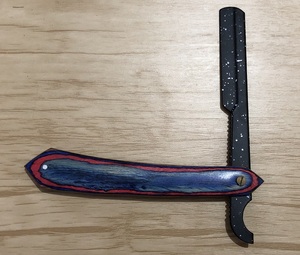 Navaja de Afeitar Profesional de Una Sola Hoja, Soporte para Navaja, Diseños de Afeitado, Barbería, Navaja Turca de Corte Recto - Product Image 4