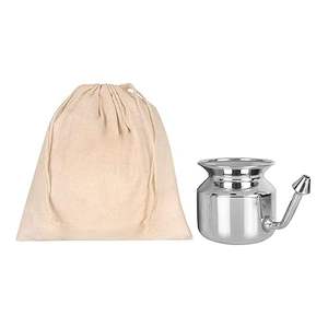 Pot Neti en acier inoxydable incassable pour le soulagement de la congestion nasale, hygiénique, embout nasal lisse et ajusté, articles ménagers - Product Image 3