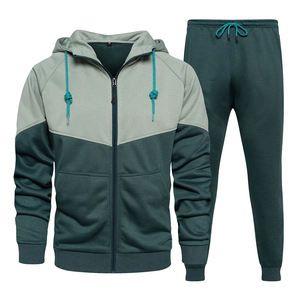 Conjunto Deportivo de 2 Piezas para Hombre, OEM, Poliéster/Algodón, Estilo Urbano, Estampado Sólido, Sudadera con Capucha y Pantalones Deportivos - Product Image 3
