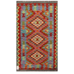Alfombra Imaco Maimana, Alfombra Kilim Afgana, 128 x 75 cm, Producto de Arte Mural - Product Image 1