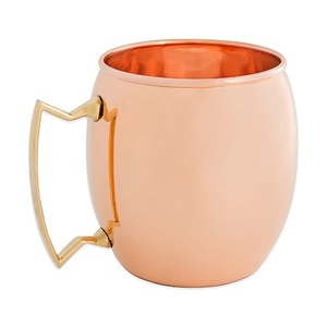 Divris Tasse à Moscow Mule 100% Cuivre Pur avec Poignée, Design Classique Écologique, Option Logo Personnalisé, Origine Ontario, Vente en Gros - Product Image 1