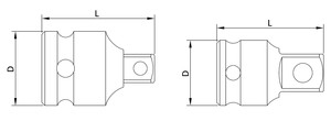 Adaptador de enchufe de impacto de 6 uds., proveedor de Taiwán, OEM y ODM, - Product Image 3
