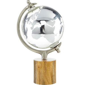 Globo decorativo de mapa del mundo de aluminio Premium moderno de Venta caliente nueva llegada globos modernos a precio mayorista en India - Product Image 1