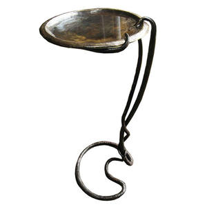 Baño de pájaros de Metal profesional Adornos de jardín Soporte de alimentación de baño de pájaros Uso para balcón Precio al por mayor - Product Image 4