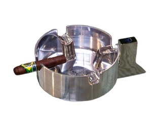 Cendrier classique pour maison bureau hôtel Bar Restaurant cendrier en métal moderne cendrier en Aluminium forme ronde couleur Bronze tables de voiture - Product Image 4