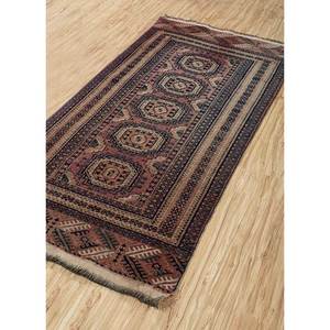 Alfombra Kiaan Grande de Lana Anudada a Mano, Roja y Naranja, con Diseño Geométrico Abstracto Rectangular para Entrada, Pasillo o Recibidor - Product Image 2