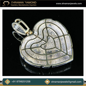 Bijoux fins faits à la main pour femmes, vente chaude, 2,56 carats, pendentif en forme de cœur en argent sterling 925 personnalisé avec diamant de laboratoire, pour les fêtes - Product Image 4