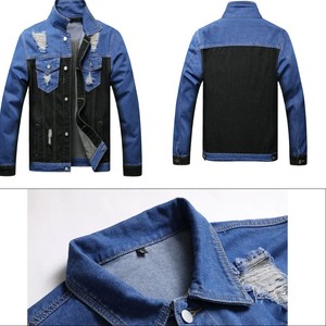 Chaqueta vaquera Vintage para hombre, transpirable, cómoda, con cuello levantado, logotipo personalizado sólido, precio competitivo para la temporada de primavera para hombre - Product Image 2