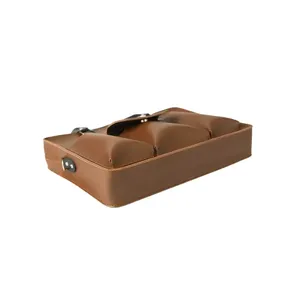 Sac fourre-tout classique pour ordinateur portable, couleur chocolat, style bureau et affaires - Product Image 6