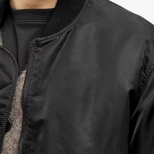 Chaqueta Bomber de Seda de Venta Caliente con Bordado de Logotipo Frontal, Diseño Impermeable y Cortavientos Tipo Tanker, Chaquetas de Uniforme para Equipos al Aire Libre - Product Image 5