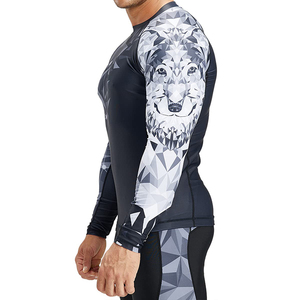 Top Quality Rash Guard <b>Custom</b> BJJ Jiu Jitsu <b>Compression</b> <b>Shirt</b> Polyester Spandex MMA Martial Arts Wear OEM ODM Made in Pakistan - Product Image 3