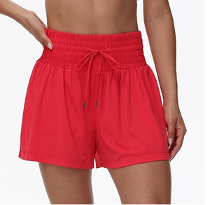 Pantalones Cortos Deportivos para Mujer, Cintura Alta, con Bolsillo, Ropa Casual de Verano - Product Image 3