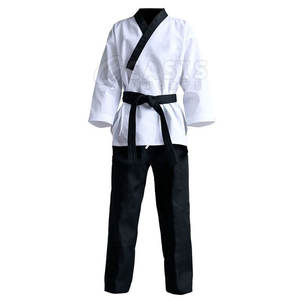 OEM Venta caliente de algodón de manga larga Taekwondo Uniforme Artes Marciales Uniforme de Taekwondo al por mayor - Product Image 1