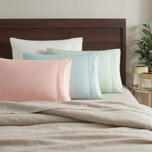 Taie d'oreiller en soie 100% premium (50x70 cm) avec un élégant détail plissé - Literie anti-âge et soin des cheveux - Product Image 5