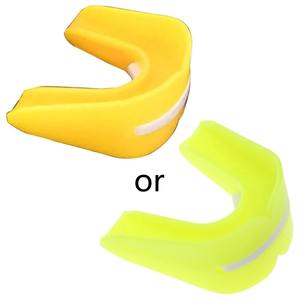 Protège-dents sport double face en caoutchouc de silicone PU pour la lutte au football MMA et la boxe-Protection des dents personnalisable facile à utiliser - Product Image 4