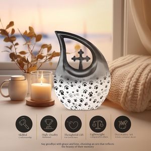 Grossiste Urnes personnalisées pour adulte maman et papa Grandes urnes pour cendres humaines Urnes imprimées de taille personnalisée - Product Image 3