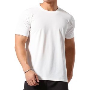 Custom <b>White</b> Cheap Price <b>Short</b> <b>Sleeve</b> Slim Fitted Fashionable Summer 100% Cotton Men T-<b>Shirts</b> - Product Image 3