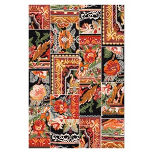 RUGS DEPOT LXDP-0901 Wholesale Red Burgundy Contemporary Abstract Digital Printed Machine Washable Chenille Area Rug Non <b>Slip</b> - Product Image 1