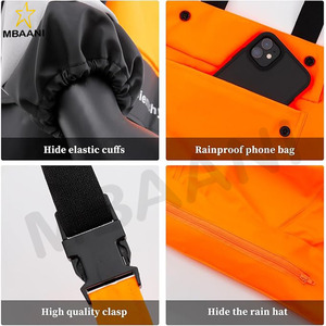 Traje Impermeable para Hombre y Mujer, Ropa Impermeable Resistente, Chaqueta Reflectante para Pesca, Trabajo al Aire Libre, Impermeables - Product Image 6