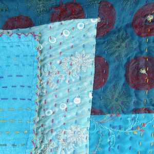 Colchas Kantha Estampadas Vintage Ecológicas Hechas a Medida, 100% Algodón, Decoración para el Hogar para Todas las Temporadas, para Diseñadores de Interiores - Product Image 3