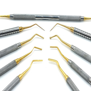 Kit de 7 Piezas de Instrumentos Quirúrgicos Dentales de Titanio, Empuñadura Ergonómica, Garantía de por Vida, Relleno Compuesto Restaurador - Product Image 1