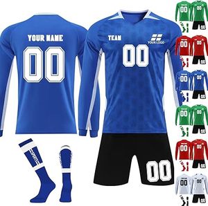 Jersey personalizado, camisetas de fútbol NameNumberLogo personalizado, cuello redondo manga larga personalizado fútbol portero Jersey - Product Image 2