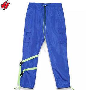 Custom <b>Men's</b> Lightweight High Quality Nylon Reflective Windbreaker Pants <b>Loose</b> <b>Fit</b> Oversize Drawstring Closure Mid Straight - Product Image 6