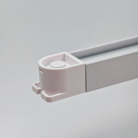 Mini Moteur de Rideau Électrique Incurvé à Faible Bruit avec Boîtier de Commande et Ajusteur pour Rail Trietex – Design Moderne, Durable, en PC, Idéal pour Appartements Intelligents