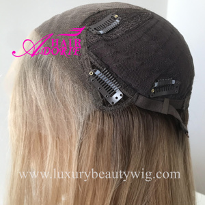 Wig Kosher Pirang Abu-abu dari Pemasok Cina, Wig Rambut Asli Rusia Full Lace, Wig Yahudi Nuansa Keren - Product Image 6
