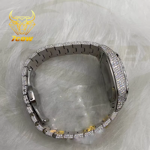 นาฬิกาผู้ชายสุดหรูแบบฮิปฮอป ประดับเพชร VVS สี D คุณภาพสูง พร้อมเครื่องทดสอบเพชร โมอิสซาไนต์ - Product Image 4