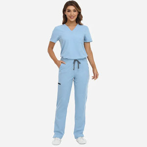 Uniforme Médico para Mujer con Logotipo Personalizado, Conjunto de Uniforme de Enfermera Cómodo, Transpirable, Ligero y Elástico para Clínica, Hospital y Consultorio Dental - Product Image 4