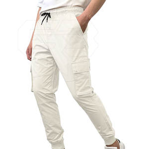 Custom XL Size Summer Casual <b>Work</b> <b>Trousers</b> Quick Dry Cargo Pants Mid <b>Elastic</b> <b>Waist</b> Flat Front Straight Design for 100% Cotton - Product Image 3