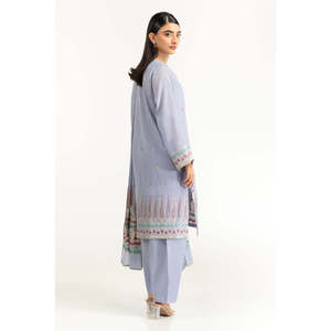Conjunto de Traje de 3 Piezas para Mujer en Jacquard Teñido Color Malva - Product Image 5