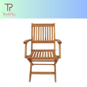 Silla Plegable de Madera de Acacia Más Vendida, Diseño Contemporáneo, Portátil para Patio, Hotel y Villa - Muebles Thinh Phu - Product Image 2