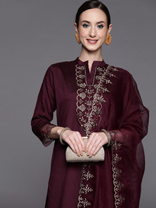 נשים ויסקוזה מסורתי תערובת <span class=keywords><strong>kurta</strong></span> סט סדרה רקומה שמלה פקיסטנית רקומה שמלה פקיסטנית - Product Image 5
