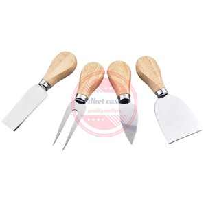 ชุดมีดหั่นชีสด้ามไม้ชุดมีดชีสสแตนเลสสตีล - Product Image 2