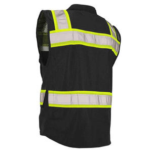 Gran oferta, chaleco de seguridad reflectante, ropa de trabajo Unisex para hombre, chaleco reflectante sin mangas, chaleco de seguridad de alta visibilidad de Color personalizado - Product Image 3