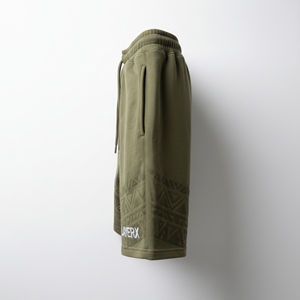 Shorts Bermuda personnalisés en polyester/nylon pour femmes, broderie hip-hop, coupe régulière, taille haute élastique, séchage rapide, pantalon de sport - Product Image 3