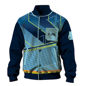 Blouson d'hiver streetwear pour homme, style Letterman, qualité supérieure, col montant, en tissu polaire respirant et écologique, faible MOQ pour la vente en ligne - Product Image 1