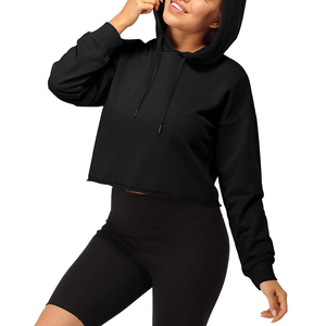 2025 Customized Fashion Womens Sexy Casual Long Sleeve Hooded Fleece Breathable Plaid <b>Crop</b> <b>Tops</b> Women's Tank <b>Tops</b> Embroidery - Product Image 4