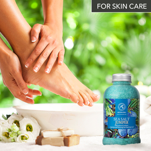 Aromatika Sal Marina Natural de Zanjano 600g Cristal para Baño con Aceites Tonificantes de Ciprés y Limoncillo para el Cuidado Corporal - Product Image 6