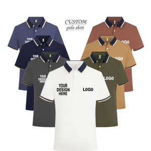 Camisa Casual de Verano para Hombre, Color Sólido, Cómoda, Tejido de Punto Premium, Camisa de Golf - Product Image 1