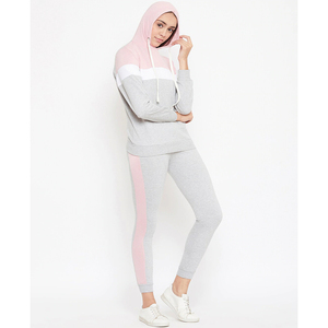 ชุดวอร์มผู้หญิงสองชิ้นผ้าฟลีซผสมโพลีเอสเตอร์/คอตตอน พิมพ์โลโก้ตามสั่ง ระบายอากาศได้ดี เป็นมิตรกับสิ่งแวดล้อม เหมาะสำหรับฤดูใบไม้ร่วงและฤดูหนาว พร้อมฮู้ด - Product Image 2