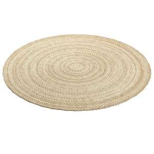 Tapis en jute tissé à la main durable conçu pour le salon, la salle à manger ou l'entrée, ajoutant une sensation chaude et texturée - Product Image 1