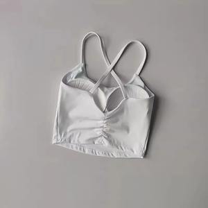 Sujetador deportivo de Yoga con espalda cruzada y transpirable cómodo para mujer, Sujetador deportivo de estilo Simple para ropa deportiva de entrenamiento - Product Image 2