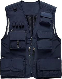 เสื้อกั๊กกันหนาวสำหรับผู้ใหญ่แอนซิคลาส1 EN ISO 20471 Class 2ไฟแฟลช LED กันน้ำสำหรับปีนเขา - Product Image 3