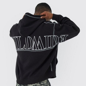 OEM Service Worldwide Contrast Stitch Hoodie For Men Cotton Blended Hoodies Men's Hoodies Basics Latest Design Factory Price - Product Image 5